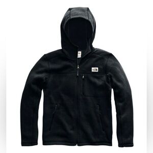 The North Face Boy’s Gordon Lyons Hooded Fleece Jacket Size XL 18/20 in Black